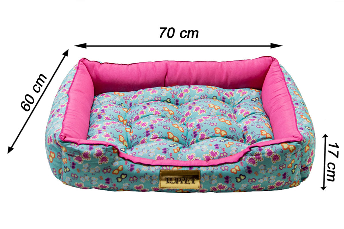 Cama Retangular para Cachorro ou Gato | Luppet Borboleta™