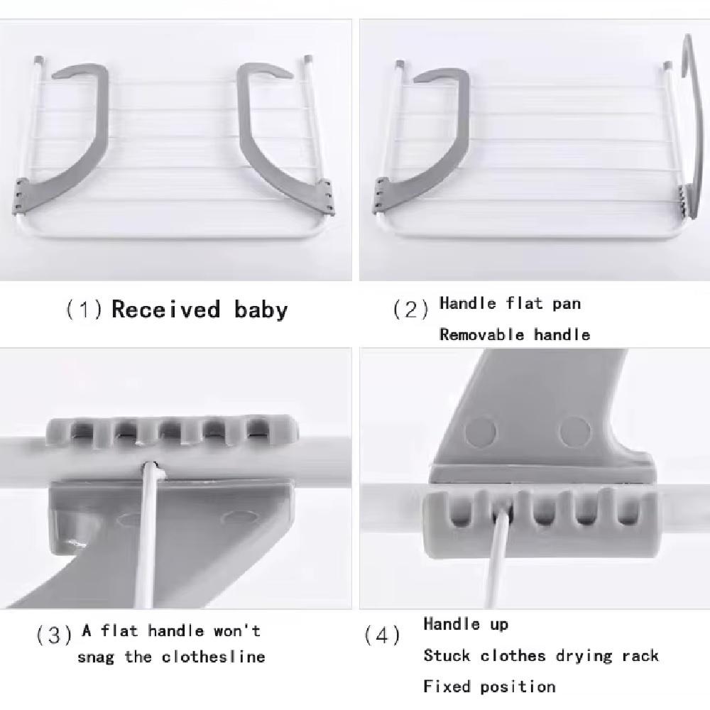 Varal Portátil Dobravel de Porta e Janela com 15%OFF + Frete Grátis-Pague em até 3 x sem Juros