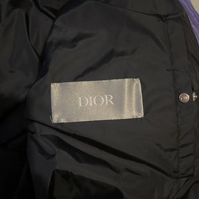 Jaqueta Puffer Dior Oblique Roxo