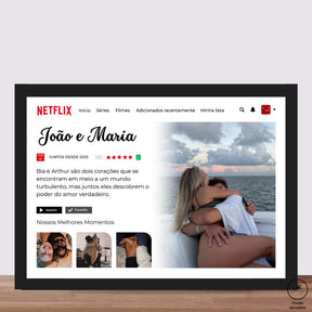 Quadro Casal Namorix Filme e Foto Personalizado - Tudo Tem