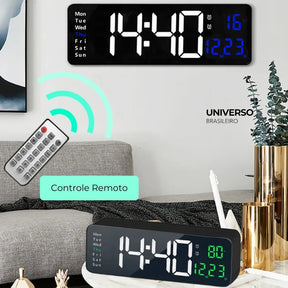 Relógio de Parede Digital LED - Minz