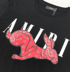 Camiseta Amiri Rabbit Logo Black