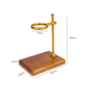 Suporte Porta Filtro de Café Americano Com Base de Madeira Maciça