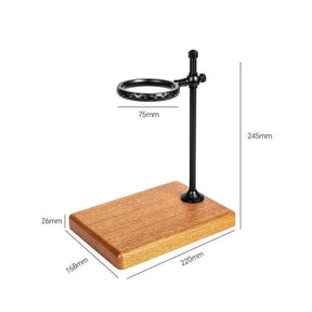Suporte Porta Filtro de Café Americano Com Base de Madeira Maciça