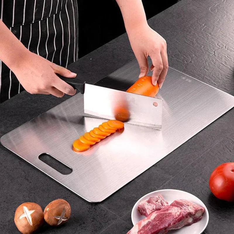 Tábua de Corte de Aço Inoxidável para Cozinha