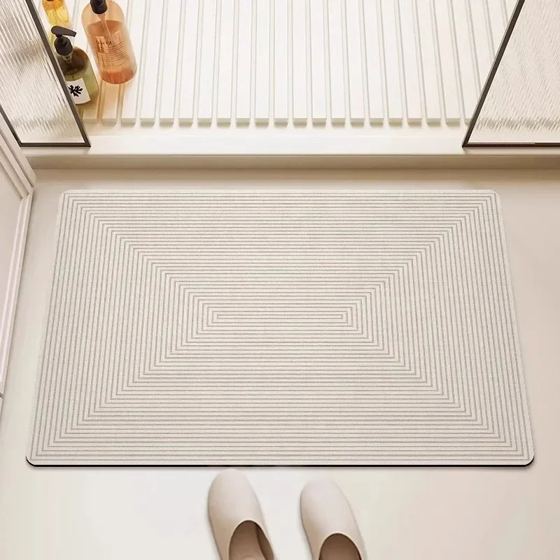Tapete de Banheiro Minimalista com Absorção Rápida e Secagem Instantânea