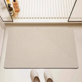 Tapete de Banheiro Minimalista com Absorção Rápida e Secagem Instantânea