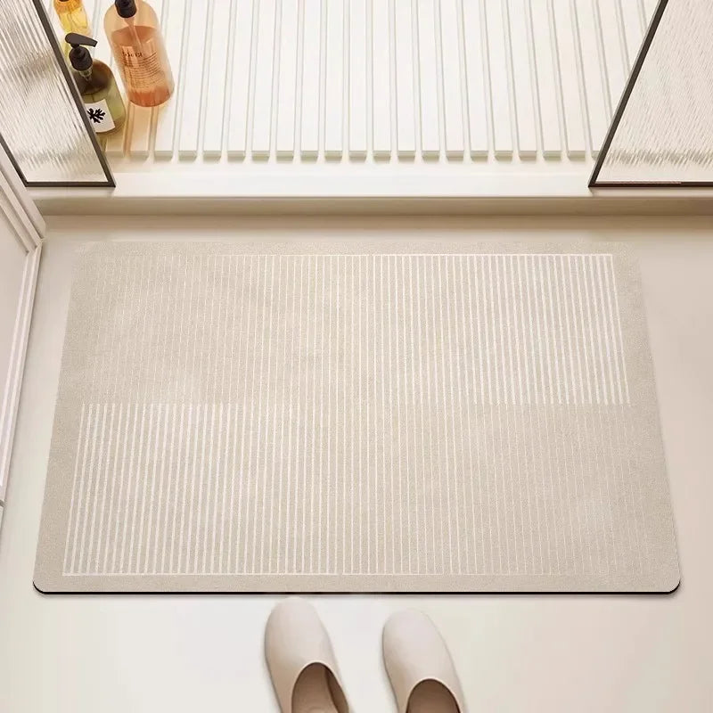 Tapete de Banheiro Minimalista com Absorção Rápida e Secagem Instantânea