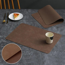 Tapete de Couro Impermeável de Mesa