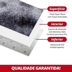 Tapete Felpudo Liso Creme