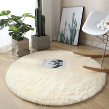 Tapete Felpudo Redondo Antiderrapante Fluffy
