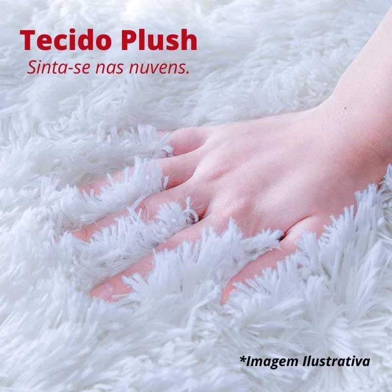 Tapete Felpudo Redondo Rosa Mescla da