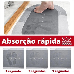 Tapete para Banheiro Antiderrapante Absorvente Premium