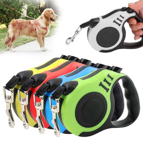 Trela para cães com controle de extensão - Tudo Tem