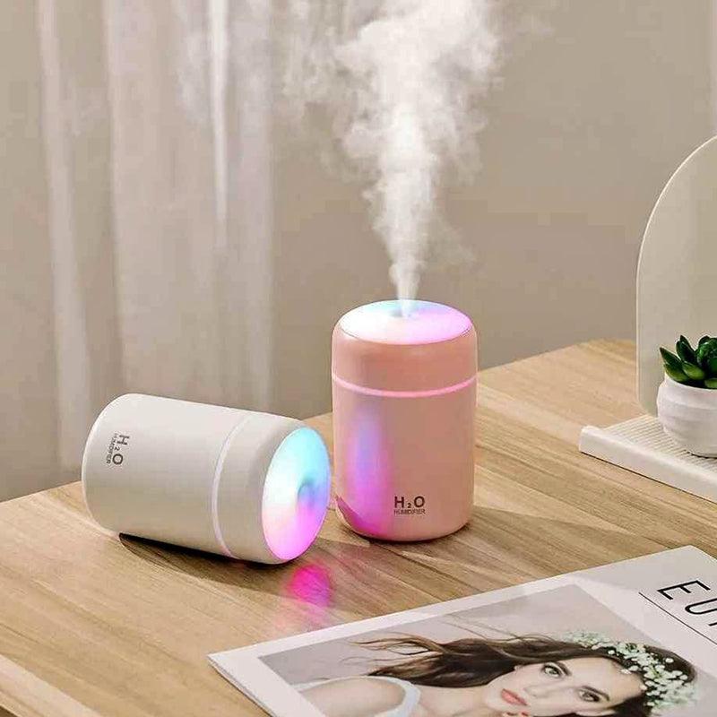 Umidificador e Difusor De Ar Portátil LED RGB