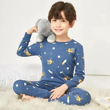 Pijama Infantil Manga Longa em Algodão