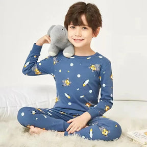 Pijama Infantil Manga Longa em Algodão