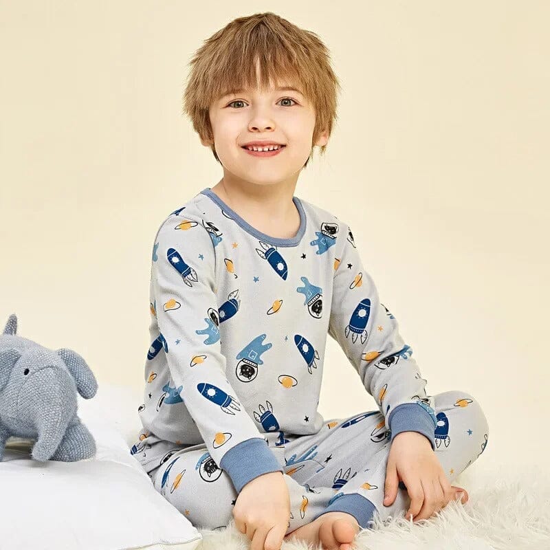Pijama Infantil Manga Longa em Algodão
