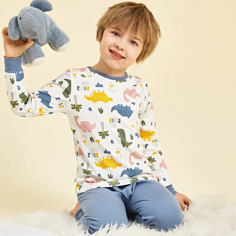 Pijama Infantil Manga Longa em Algodão