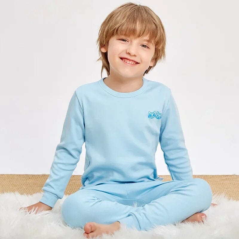 Pijama Infantil Manga Longa em Algodão