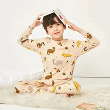 Pijama Infantil Manga Longa em Algodão