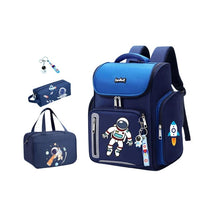 Conjunto Mochila Infantil Astronauta Ortopédica Impermeável