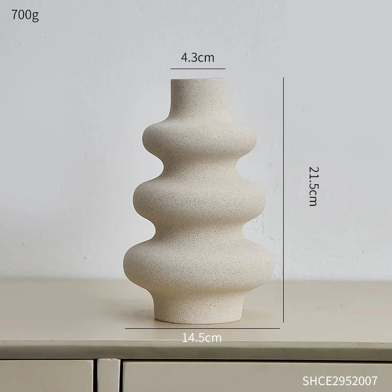 Vaso Decorativo Cerâmico Estilo Nórdico para Sala