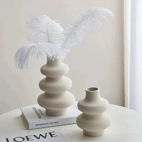Vaso Decorativo Cerâmico Estilo Nórdico para Sala