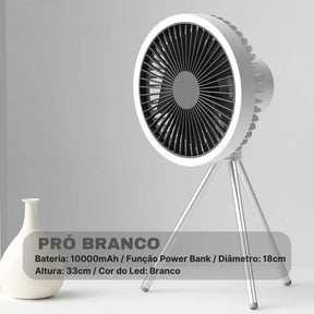 Ventilador de Coluna Portátil Recarregável de Mesa PowerBreeze