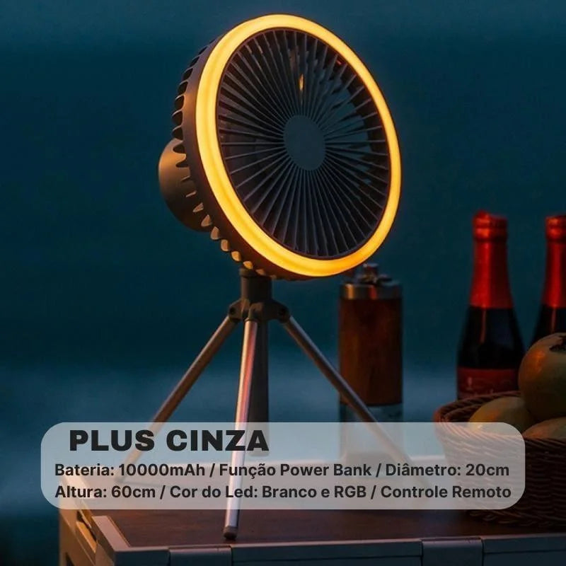 Ventilador de Coluna Portátil Recarregável de Mesa PowerBreeze