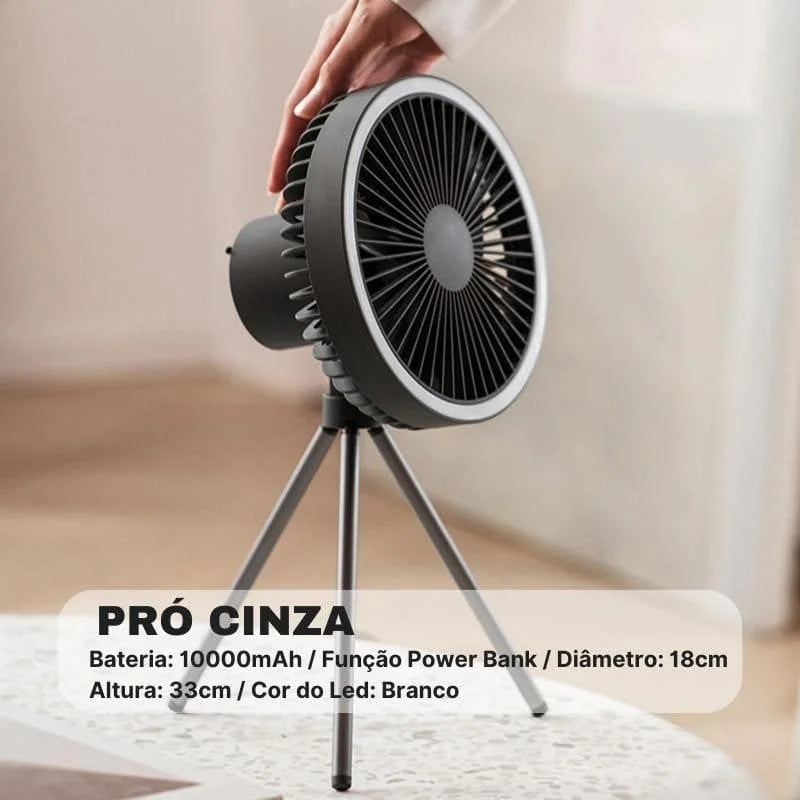 Ventilador de Coluna Portátil Recarregável de Mesa PowerBreeze