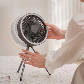 Ventilador de Coluna Portátil Recarregável de Mesa PowerBreeze