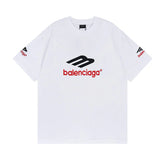 Camiseta Balenciaga Logo Embroidered Branca