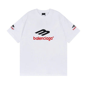 Camiseta Balenciaga Logo Embroidered Branca